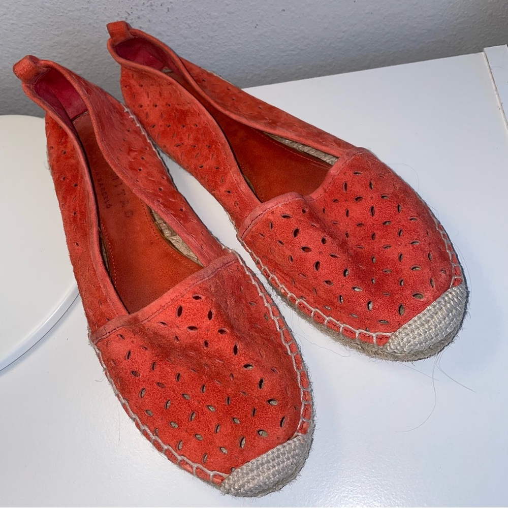 Palomitas orange suede espadrilles from Spain, size 9